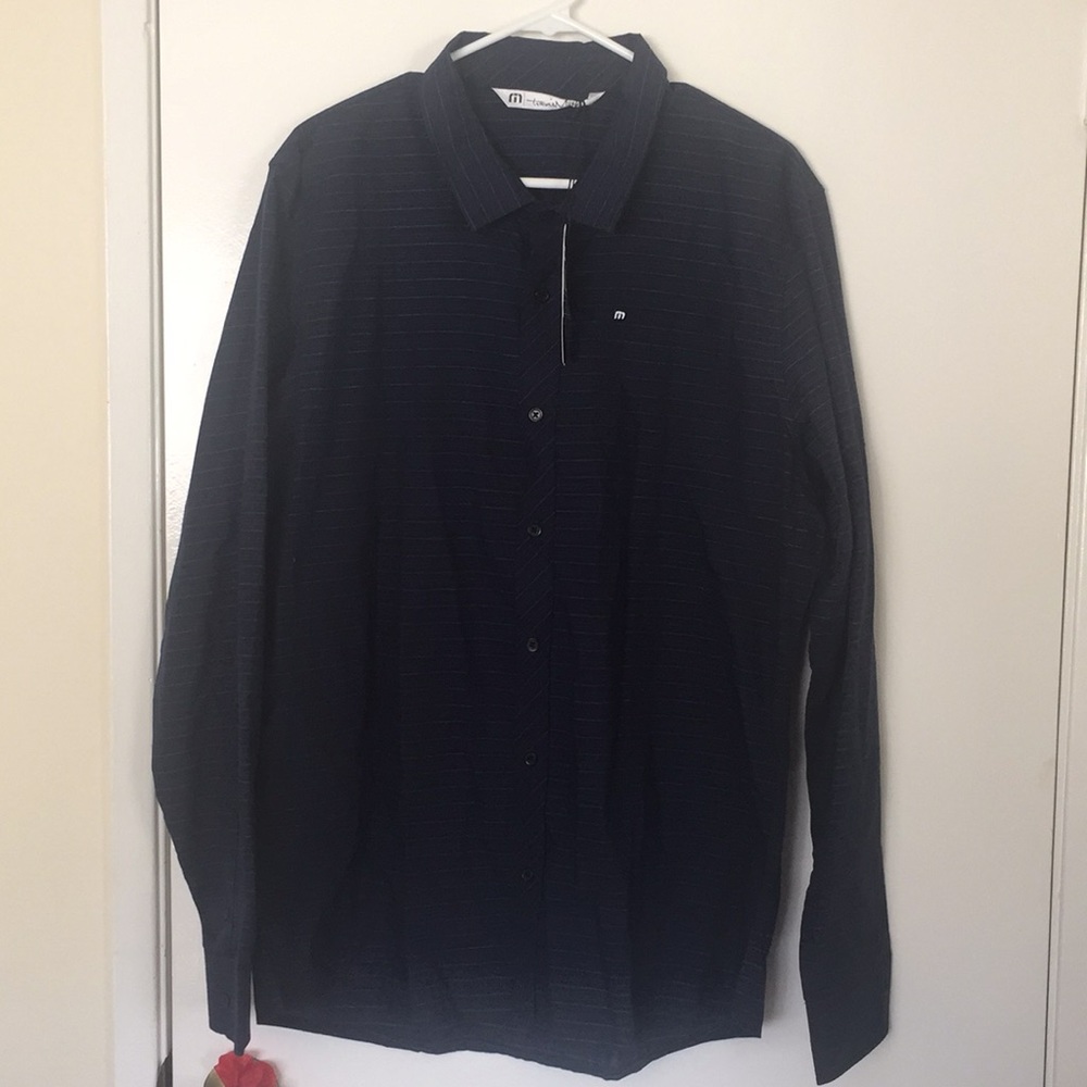 Travis Mathew Chapman Striped Sport Shirt
